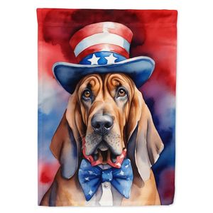 Bloodhound patriotique américain multicolore jardin drapeau boîte aux lettres décoratif cour drapeau bannière pour Patio œuvre pour jardin fleur - Product Image 1