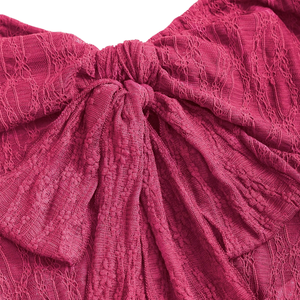 Women's <b>Pink</b> Lace <b>Cami</b> <b>Top</b> Bow Front Wide Straps Sleeveless Spandex/Nylon Casual Summer Party Wear Fitted - Product Image 4
