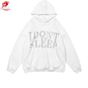 เสื้อฮู้ดแฟชั่นผู้ชายประดับเพชรเทียม แขนจั๊มพ์ ผ้าด้านในนุ่มสบาย ดีไซน์สไตล์คนเมือง มีจำหน่ายแล้ว - Product Image 1