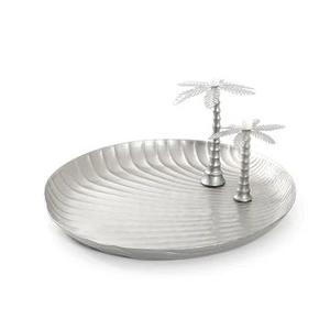 Plateau de service moderne en aluminium, best-seller, pour le thé, le café, les collations et comme centre de table, disponible au prix d'usine - Product Image 4