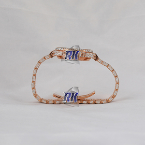 Montre analogique en acier inoxydable sur mesure, tons rose, verre, 20mm 41mm, testée au diamant testeur rapide, vente en gros - Product Image 5