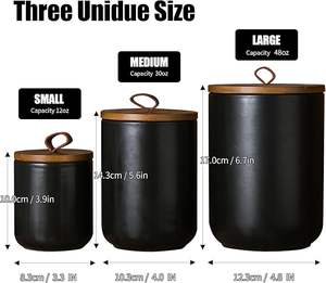 Trending Design Anti Rust Iron <b>Kitchen</b> <b>Storage</b> Jar With Airtight Wooden Lid For Long Lasting Performance - Product Image 2