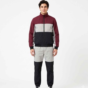 Custom Windproof Detachable Zipper Tracksuit Nylon Windbreaker <b>Jacket</b> & Jogger Pants Men's Windproof Sports Set - Product Image 1