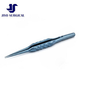 Pinzas de Sutura D&K Bonn de Alta Precisión, Titanio, 3 3/8 Pulgadas, Ejes Rectos, Finas, 0.12mm, 1x2 Dientes, Plataforma de Atadura de 6.0mm, ET-9832 - Product Image 2