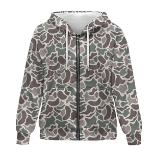 Précommande – Nouvelle veste polaire unie pour femme, en polyester/coton, à capuche, zippée, coupe ample, avec poches, séchage rapide, design personnalisé - Product Image 3
