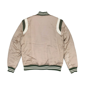แจ็คเก็ตซาตินสไตล์ Letterman สำหรับผู้ชายขายดีที่สุด ผ้าซาตินไหมคุณภาพสูง 100% แจ็คเก็ตซาตินคุณภาพสูงสำหรับผู้ชาย รับผลิตตามแบบ OEM - Product Image 2