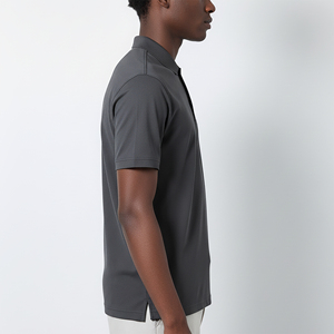 Polo personnalisé pour homme, 100% coton premium, couleur unie, manches courtes, respirant, vêtement décontracté - Product Image 3