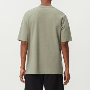 T-shirt décontracté à épaules tombantes 170 GSM 100 % coton, coupe oversize, pour l'été et le quotidien, personnalisable OEM, marque privée, fabricant d'usine - Product Image 2