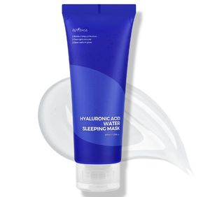 Mascarilla de noche con ácido hialurónico IsNtree 100ml 3.38 fl.oz  Textura de gel hidratante  Cuidado de la piel durante la noche  Brinda un brillo radiante - Product Image 1