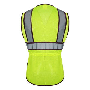 High Quality Reflective Safety Vest <b>Jacket</b> Fluorescent Yellow Construction Warehouse <b>Worker</b> Uniform Vest <b>Jackets</b> - Product Image 6