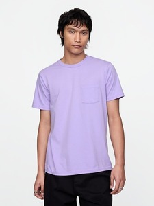 T-shirt décontracté pour homme en jersey de coton écologique 200g, coupe ample, col rond, manches courtes, couleur unie - Product Image 3