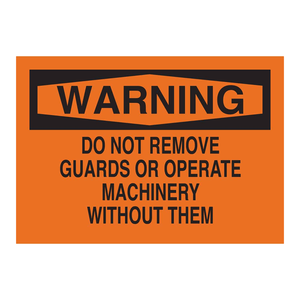 Panneau de signalisation de sécurité Brady en PVC imprimé UV 7x10 pouces pour machines et zones de travail - Product Image 3