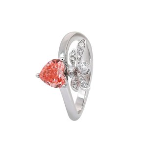 Gold 925 Sterling Silver <b>Adjustable</b> Lab Grown Diamond <b>Ring</b> Classic Statement Fine Jewelry Elegant Gift for Women - Product Image 3