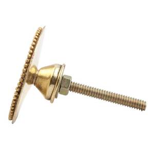 Brass Check <b>Gold</b> Wardrobe Knob Vintage <b>Drawer</b> <b>Pull</b> Handle Cabinet Wardrobe Door Knob Decorative Furniture Hardware - Product Image 2