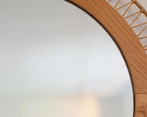 Wooden <b>Mirror</b> For Wall Decor Rustic Handcrafted Wooden <b>Frame</b> <b>Mirror</b> Natural Style Home Bathroom Bedroom Living Room Decor - Product Image 6