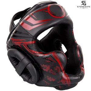 Protector de Cabeza de MMA con Logotipo Personalizado, de Cuero, Ligero, Transpirable y Ajustable, para Práctica de Kickboxing, para Adultos, Protección Facial Completa - Product Image 5
