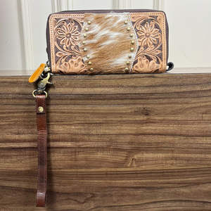 Bolso de Mano Tipo Clutch de Cuero Genuino con Diseño Nuevo, Cartera Larga de Cuero Vacuno con Cuentas y Correa para la Muñeca, Bolso de Moda para Mujer - Product Image 4