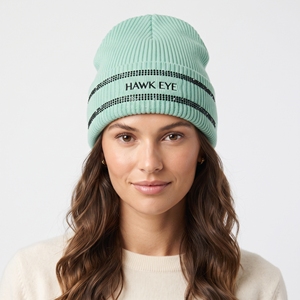 Gorro de Punto con Pedrería, Logotipo Bordado Personalizado, Borde Acanalado, Gorro de Invierno Unisex, Ropa Urbana - Product Image 5