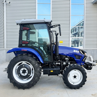Tractor Agrícola 4x4 con Motor de Tres Cilindros Refrigerado por Agua para Invernaderos y Horticultura