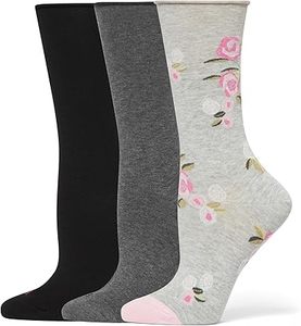 Antislip-Women's Striped Customized Bottom Logo Cuff Body Casual Knitted Breathable Eco-Friendly <b>Socks</b> - Product Image 1