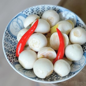 Berenjenas encurtidas blancas naturales, dulces y ácidas, en cuartos, tradicionales vietnamitas, en tarro de vidrio, 365g 800g - Product Image 3
