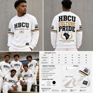 Sweat-shirt HBCU personnalisé en gros, coton premium, logo universitaire brodé, sweat à capuche pour hommes et femmes - Product Image 3