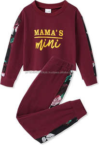 Chándal de 2 piezas de alta calidad para niñas, nuevo jersey, sudadera, pantalones de chándal, manga larga, transpirable, a cuadros, Invierno - Product Image 5