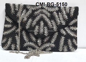 Rose All Day Vintage Bohème À La Mode Perlé Brodé Soirée Pochette Couverture Fermeture Haute Qualité Diamant Couverture - Product Image 3