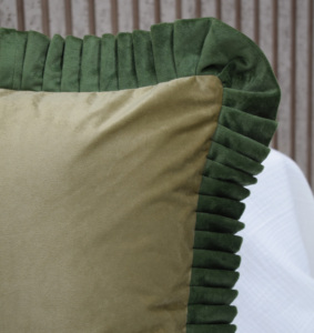 Modern Velvet Ruffle Cushion Cover Soft <b>Throw</b> Pillow Cover Elegant Living Room Sofa Decor Wholesale Hot Selling Items Supplie - Product Image 2