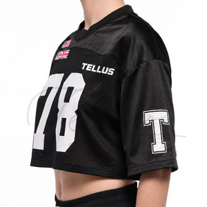 Custom Fashion Quick Dry Breathable <b>Mesh</b> Football Jersey Women Crop <b>Top</b> Football Jersey Blank Streetwear Shirt <b>Plus</b> <b>Size</b> Jerseys - Product Image 2