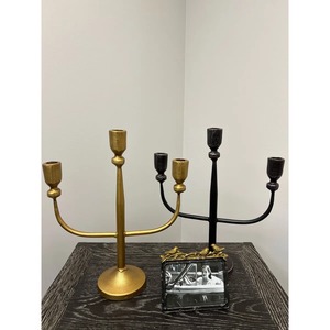 Candelabro Metálico de Tres Brazos de Alta Calidad, Elegante Portavelas Decorativo para Mesa, para Bodas, Fiestas y Decoración del Hogar, al Precio Más Bajo - Product Image 2