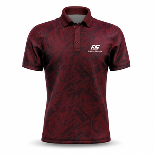 Custom Logo Sublimated Quick Dry Men's Sports <b>Polo</b> <b>Shirt</b> Breathable Performance Golf Tee Geometric Print Training Athletic Wear - Product Image 1