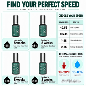COSMILA Lash Extension Glue <b>Pro</b> <0.5 <b>Sec</b> 8 Weeks From Japan All Climate Waterproof Long Lasting Fast Drying for Professional Use - Product Image 6