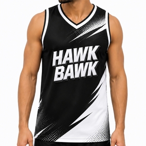 Maillot de basket personnalisé pour homme, sans manches, pour équipe sportive, performance athlétique, débardeur respirant, tissu à séchage rapide, léger - Product Image 1
