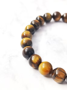 Natural Tiger Eye Bead <b>Bracelet</b> Stretch Gemstone Jewelry Wholesale for Daily Wear Best for Gifts Any Occasion - Product Image 2