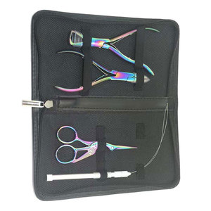 Kit de Herramientas Profesional para Extensiones de Cabello: Alicates de Acero Inoxidable, Tijeras, Peine, Clips, Aguja de Bucle, Cuentas Duraderas para Extensiones de Cabello - Product Image 6
