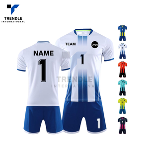 Conjunto de Uniforme de Fútbol Personalizable con Nombre de Equipo y Logotipo, Pantalones Cortos, Sólidos y a Rayas, de Secado Rápido, Transpirables, Anti-UV y Antibacterianos, 100% - Product Image 5