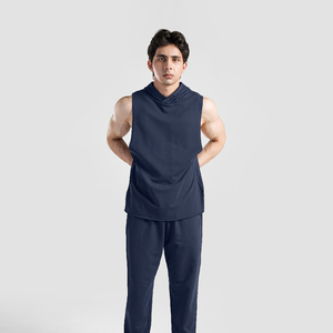 Débardeurs légers pour hommes, style sport, décontractés, élégants, col rond, sans manches, t-shirt décontracté, gilet musculaire - Product Image 1