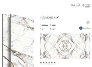 Carreaux de porcelaine blanche brillante de qualité supérieure 800x1600 1200x1800 750x1500mm, grands formats pour maison, bureau et commerce - Product Image 3