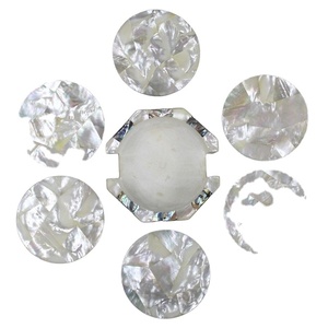De SCI Mother Of Pearl Inlay Custom Color Bone Inlay Coaster Bone Inlay Posavasos Hecho a mano Mother Of Pearl - Product Image 1