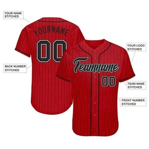 Nouveau maillot de baseball à col rond personnalisé avec tous les logos pour hommes, uniforme de baseball, maillot de baseball - Product Image 5