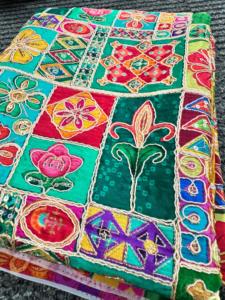 Embroidered Sequin Brocade Fabric 50/52" Rayon Polyester Breathable Wedding Home Textile <b>Blanket</b> Throw Medium <b>Weight</b> - Product Image 5