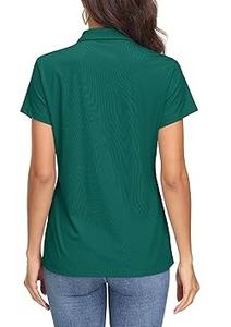 Polo T-shirts unis pour femmes, couleur unie, respirants, pour l'été, à faible MOQ et prix abordable, personnalisables avec logo, ou vierges - Product Image 2