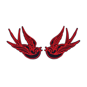 Parche de ala de águila bordado personalizado OEM de tela de fieltro con hilo de oro 3D para pecho, insignia de alas de paracaídas, venta al por mayor - Product Image 3