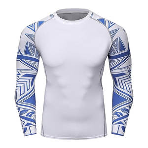 T-shirt de compression pour homme, léger, respirant, haute qualité, manches longues, pour la gym et le fitness - Product Image 1