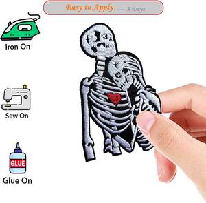 แพทช์ผ้าทวิลปักลาย รูปดอกไม้ รับทำโลโก้ตามสั่ง รีดติดหรือเย็บติด สำหรับกางเกงยีนส์ หมวก กระเป๋าเป้ ขายส่ง - Product Image 2