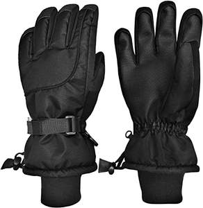 Unisex-Guantes de esquí para niños y jóvenes, accesorios de cuero para actividades al aire libre para snowboard - Product Image 1