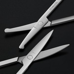 กรรไกรตัดขนจมูกความแม่นยำสูง สแตนเลสสตีล ปลายมน ปลอดภัย สำหรับตัดแต่งขน กรรไกรสำหรับช่างตัดผม ร้านเสริมสวย อุปกรณ์เสริมความงาม - Product Image 4