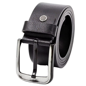 Men's Vintage Copper Pin Buckle Cowhide Genuine Leather <b>Elastic</b> Waistband Luxury Design Casual <b>Belt</b> - Product Image 1