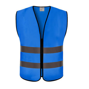 Chaleco de Seguridad Reflectante de Alta Visibilidad para Hombre, Transpirable, con Cierre de Cremallera, Cuello en V, Ropa Exterior Informal para Verano - Product Image 2
